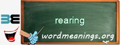 WordMeaning blackboard for rearing